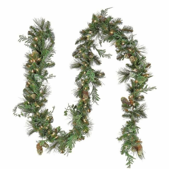 National Tree Company Garland Nconway Led 9FT NLT729083448171