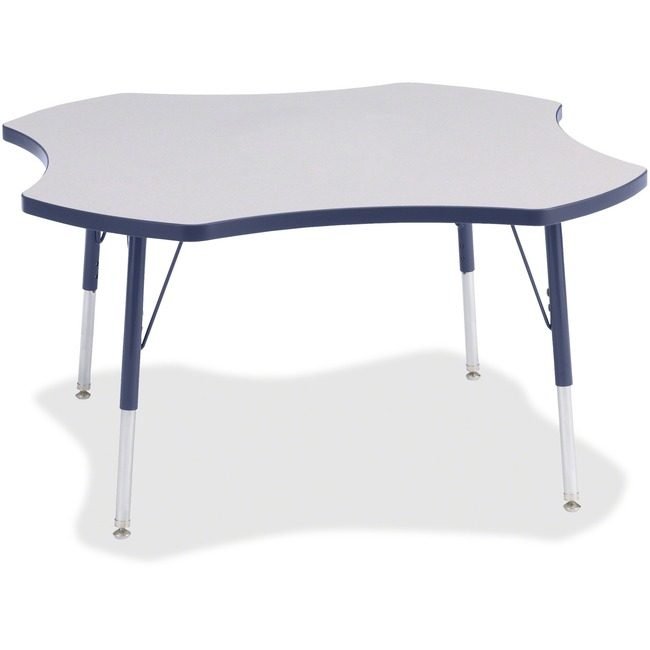 Jonti-Craft, Inc. Table Four Leaf 48" Gy/Ny JNT6453JCA112