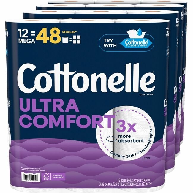 Kimberly-Clark Professional Kleenex / Scott / WypAll / Kimtech Paper Toilet Comfort 12 KCC55494CT