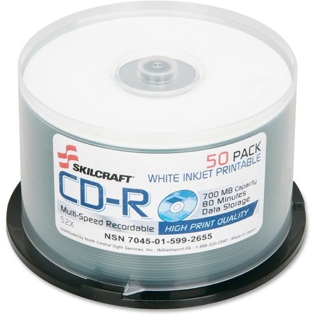 SKU-LEVEL VERIFICATION REQUIRED Cd-R Recordable 50 Pack We NSN5992655