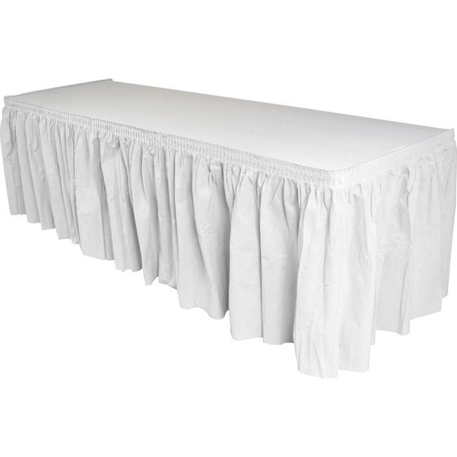 Genuine Joe Skirting Table White GJO11915