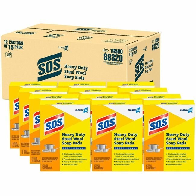 The Clorox Company CloroxPro / Pad Soap S.O.S 15 Count CLO88320PL