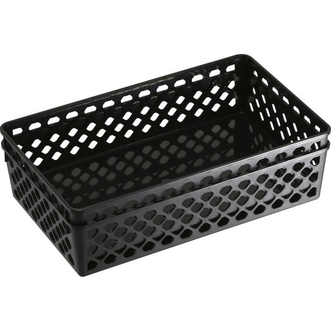 Officemate Bskt Rcycl Large Black 2 Pack OIC26202