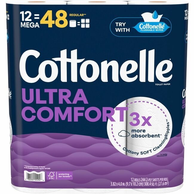 Kimberly-Clark Professional Kleenex / Scott / WypAll / Kimtech Paper Toilet Comfort 12 KCC55494