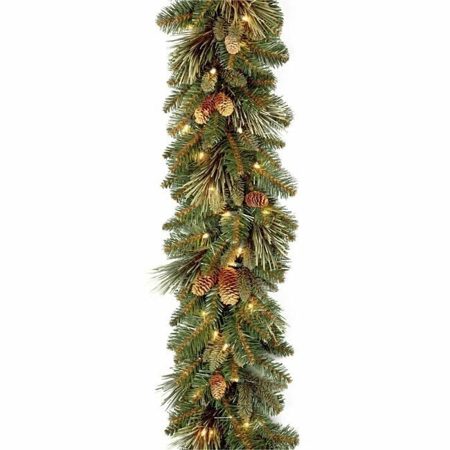 National Tree Company Garland Carol Pine Led 9FT NLT729083945083