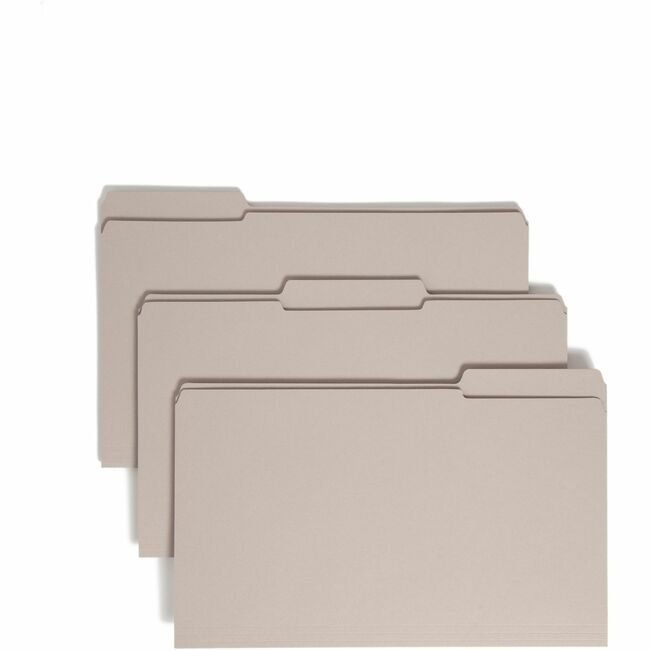 Smead Manufacturing Co. Folder File Legal 1/3 AST Gray SMD17334