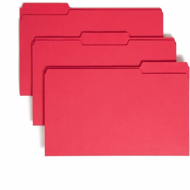 Smead Manufacturing Co. Folder File Legal 1/3 Red SMD17743