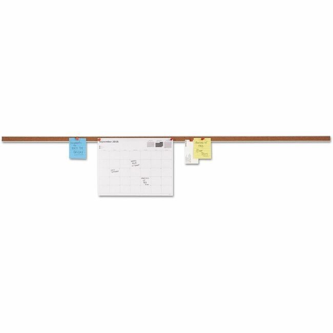 Universal Office Products Bar Bulletin Cork 48" Al UNV43448