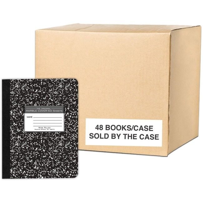 Roaring Spring Paper Products Marble Comp Black Wide 50 ROA77220CS