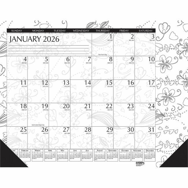 House of Doolittle Pad Desk Doodle 18.5X13 HOD1876