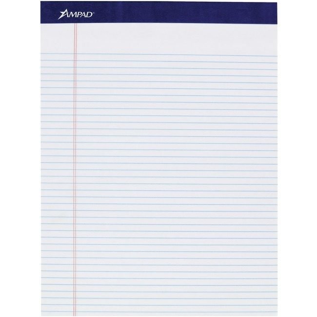 TOPS Products Pad Nruled Letter 4/PK White TOP20-315