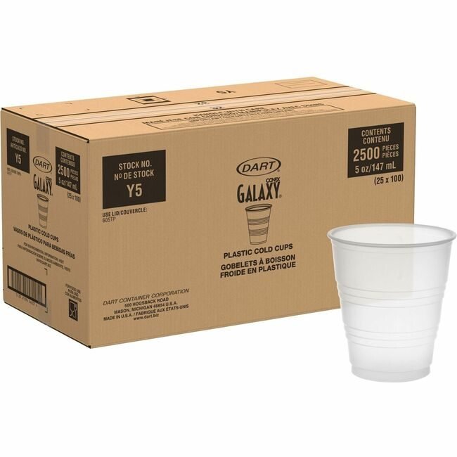 Dart Container Corporation Solo Cup Plastic Cold 5OZ Trnsl SCCY5