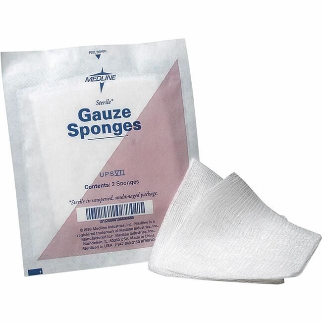 Medline Industries Gauze 12PLY 3"X3" MIINON21422