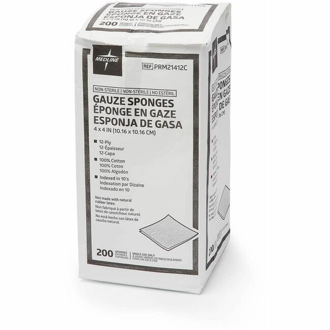 Medline Industries Gauze Sponge Ns 12-PLY 4X4 MIIPRM21412C