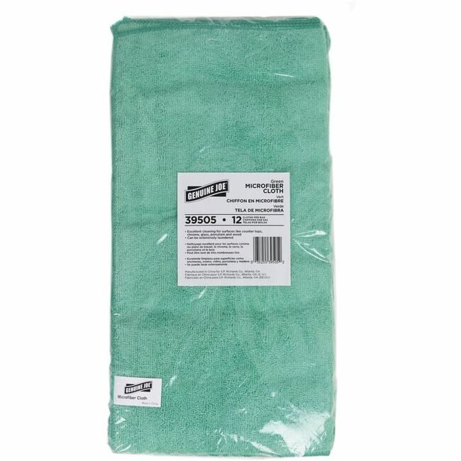 Genuine Joe Cloth Microfiber Gen Green GJO39505CT