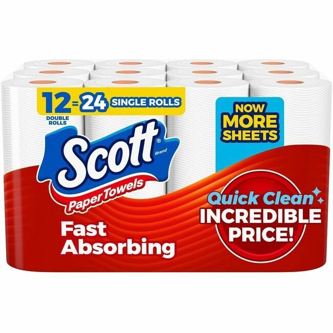 Kimberly-Clark Professional Kleenex / Scott / WypAll / Kimtech Paper Towel 12ROLL 108SHTS KCC56672
