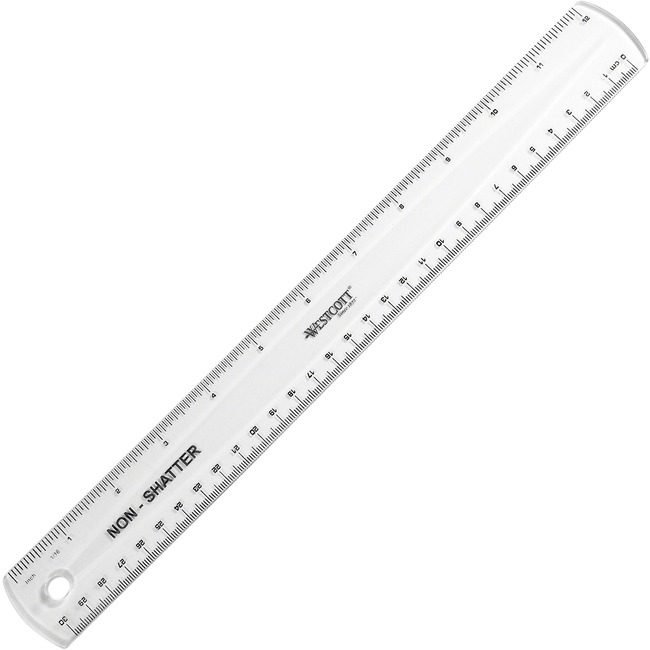 Acme United Corporation Westcott / Ruler 12" Non-Shatter Clear ACM13862