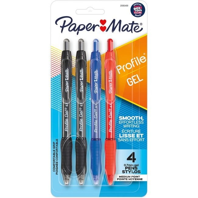 Newell Brands Paper Mate Pen Gel Profile 0.7MM B.Asst 4 PAP2095469