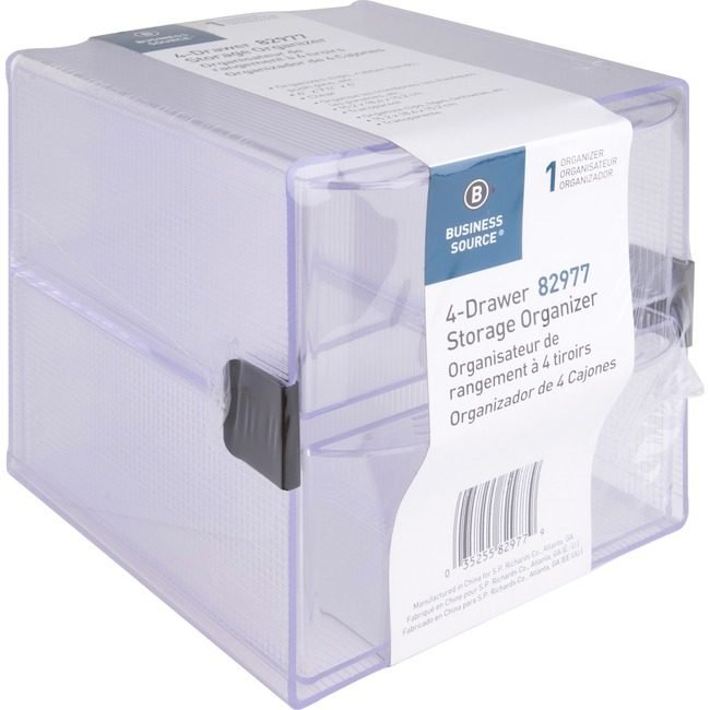 Business Source Organizer 4-DRW Clear BSN82977