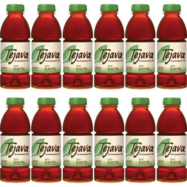 Crystal Geyser Water Company Tejava Tea Bottle Mint 16.9OZ CWG40133PL
