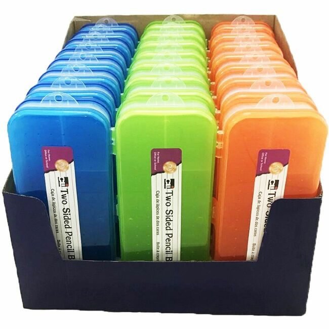 Charles Leonard Box Pencil 2SIDED Astclrs LEO76310ST