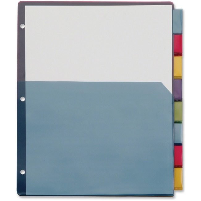 TOPS Products / Cardinal Brands Divider Pkt Poly 8TB Mlt CRD84017CB