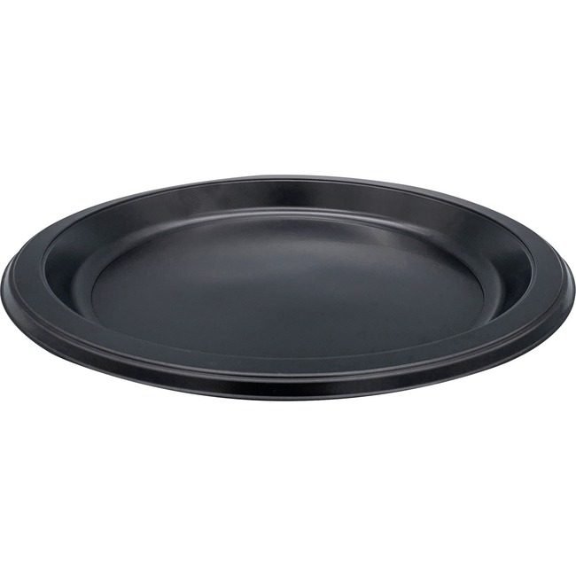 Genuine Joe Plates Rnd Plastic 9"-BLK GJO10429CT