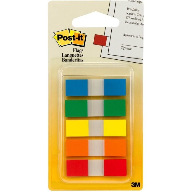 3M Company Flags 1/2" 100 Count Standard MMM683-5CF