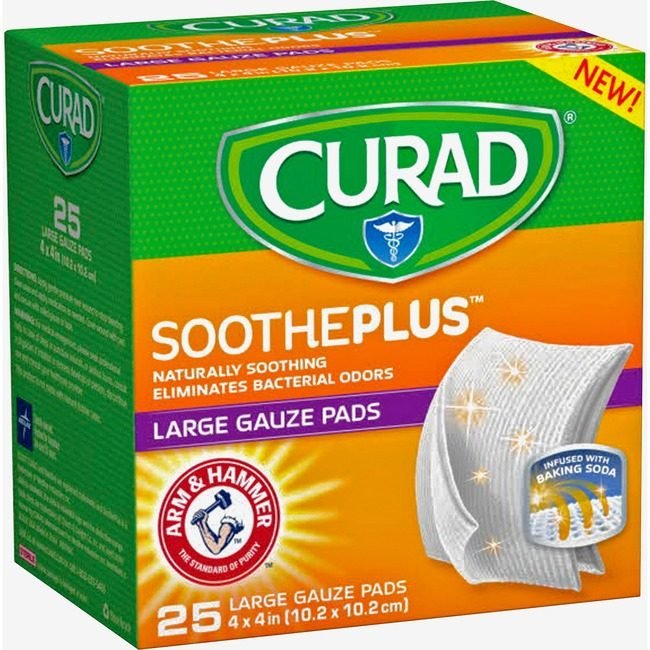 Medline Industries Pad Gauze Arm&Hmr 4X4 25 Count MIICUR204425AH