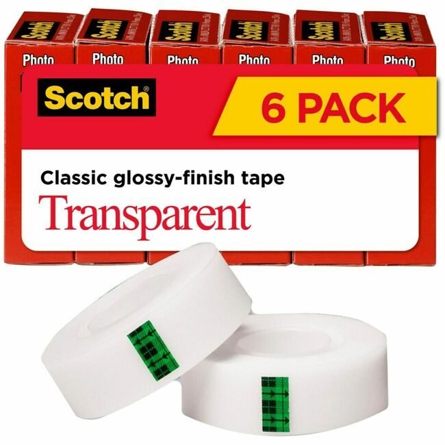 3M Company Tape Rl Trans 3/4X1000 6 Pack MMM600K6