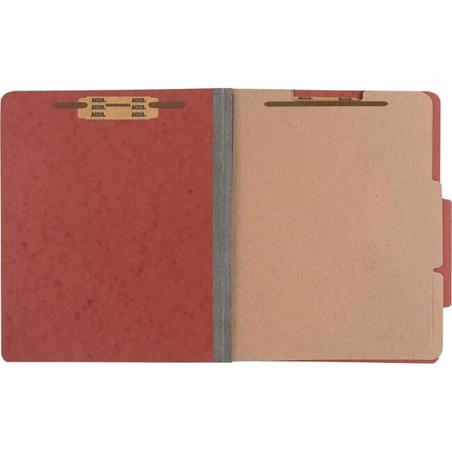 ACCO Brands Folder Psbd Letter 2DIV Fas Red ACC15036