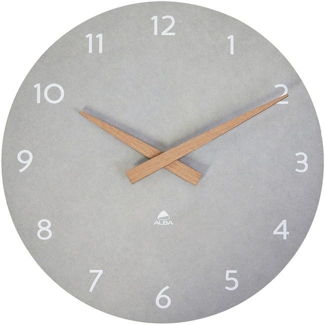 Alba Clock Wooden 30CM Gray ABAHORMILENAG
