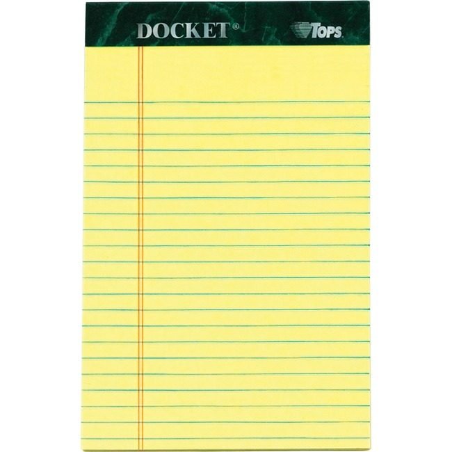 TOPS Products Pad Jr Lgl Dckt 5X8 12 Pack Ca TOP63350