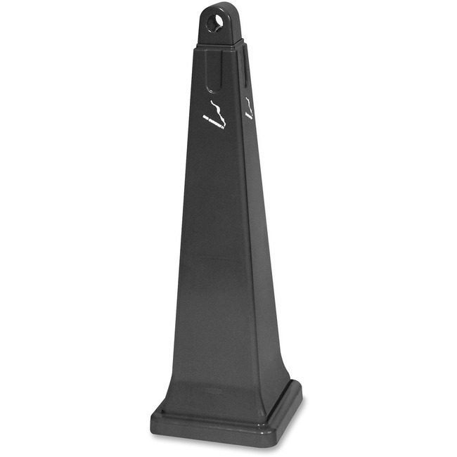 Rubbermaid Commercial Products Receptacle Smoking 36" Black RCP257088BLA