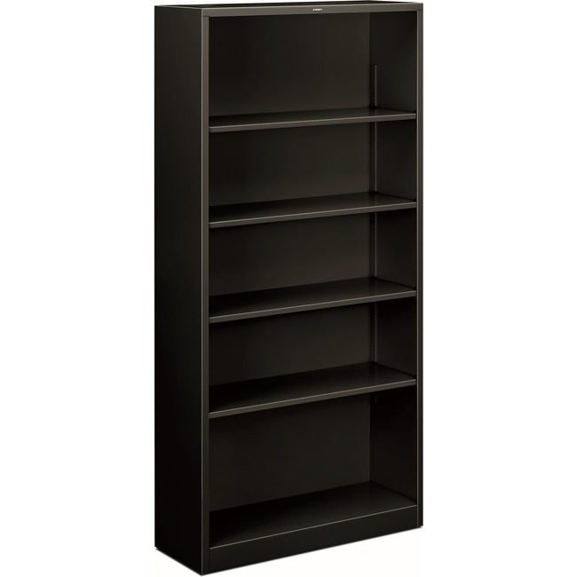 The HON Company Bookcase 5SHLF 72"H Black HONS72ABC-P