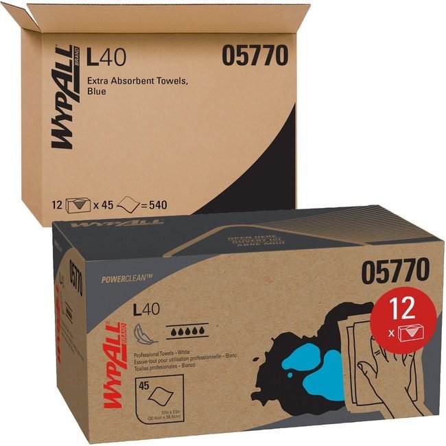 Kimberly-Clark Professional Kleenex / Scott / WypAll / Kimtech Wiper L40 White KCC05770