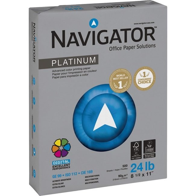 The Navigator Company Discovery Paper Platinum 24# 8.5X11 SNANPL11245R