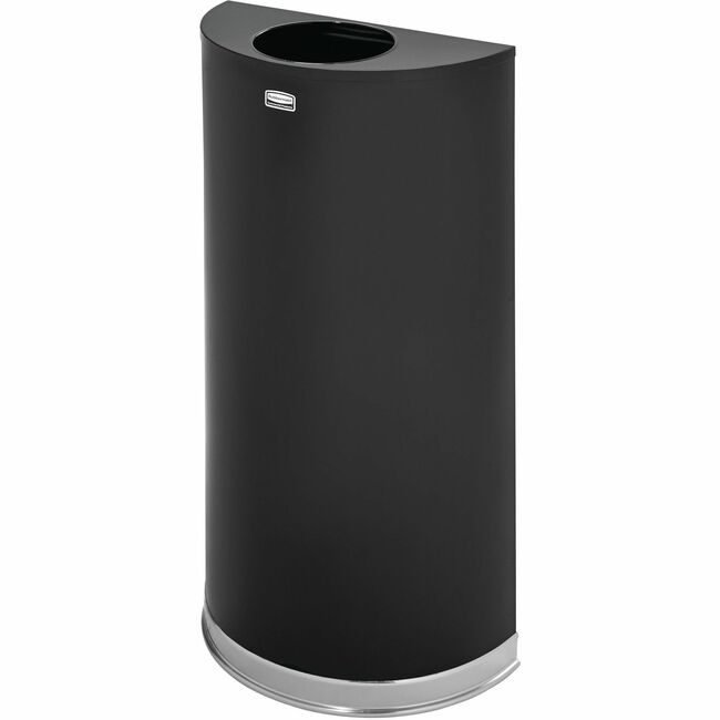 Rubbermaid Commercial Products Receptacle Hlfrnd 12G Bk/Cm RCPSO1220PLBK