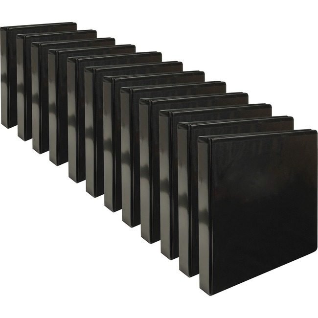 Business Source Binder View Round 1" Black BSN09952CT