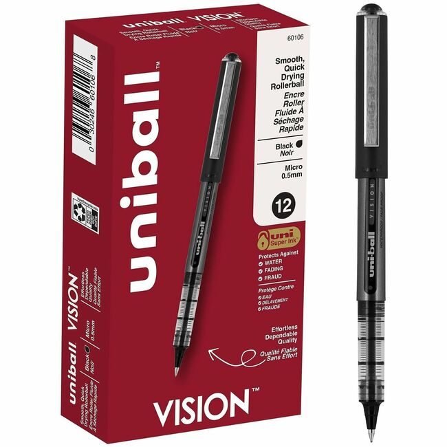 Mitsubishi Pencil Co. / uni-ball Pen Vision 0.5MM Black UBC60106