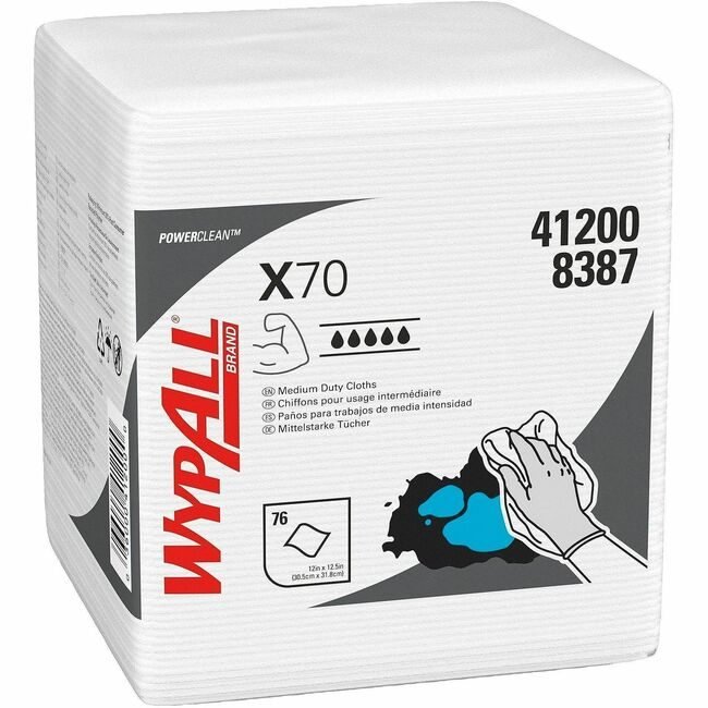 Kimberly-Clark Professional Kleenex / Scott / WypAll / Kimtech Wipes X70 Wkhs 12PK/76 We KCC41200