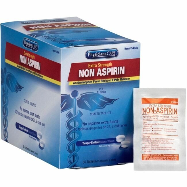 Acme United Corporation First Aid Only Tablets Non Asprn X Str 50 FAO54036