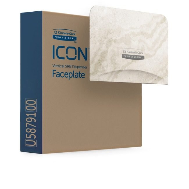 Kimberly-Clark Professional Kleenex / Scott / WypAll / Kimtech Faceplate Dispenser Bt 2VRT Mrbl