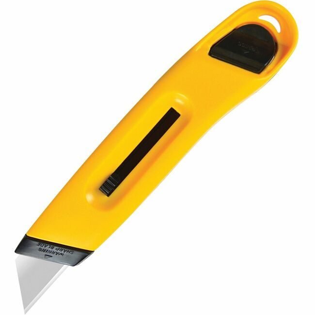 Consolidated Stamp Manufacturing COSCO / Knife Retract Plastic Yellow COS091467