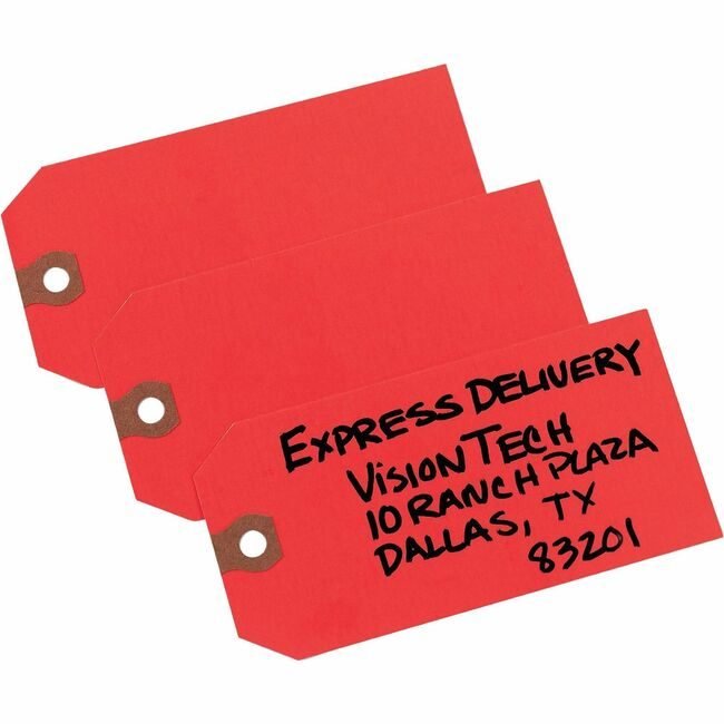 Avery Products Corporation Tags Shipping #5 Plain Red AVE12345