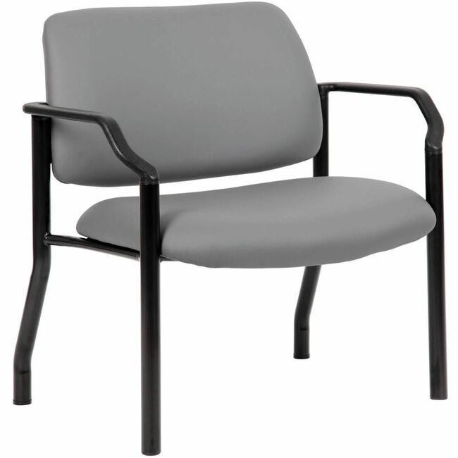 Boss Office Products Chair Guest Antimicrobial Heav BOP9591AMGY500