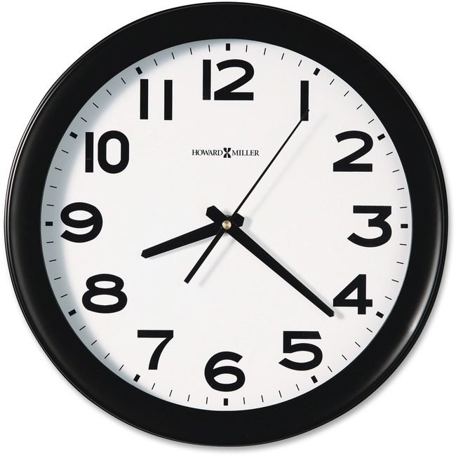 Howard Miller Clock Wall Quartz Black MIL625485