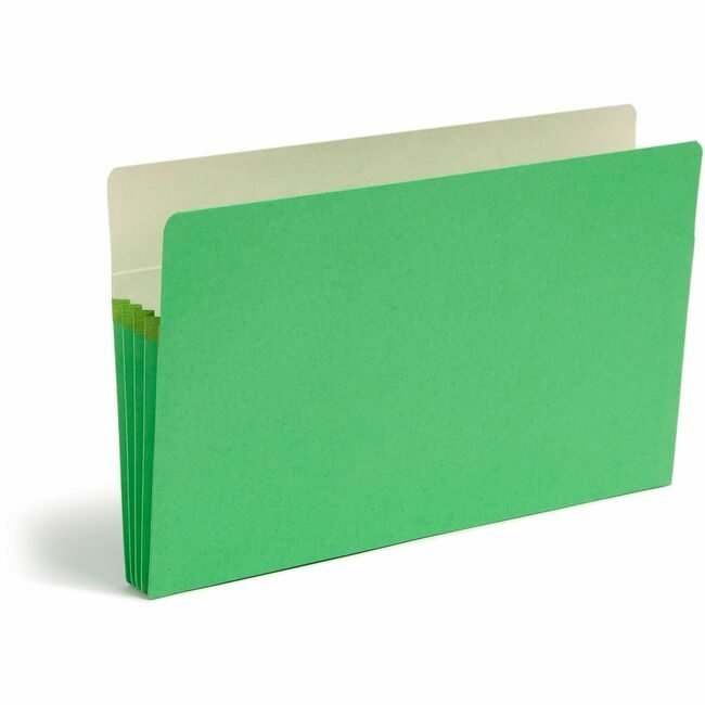 Smead Manufacturing Co. Pocket File Legal 3.5EXP Green SMD74226