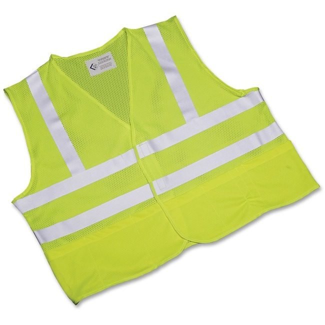 Vest Safety Lime/Slvr Large NSN5984868