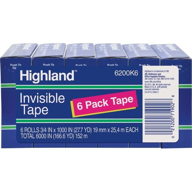 3M Company Tape Invisbl Econ 3/4X1000 MMM6200341000